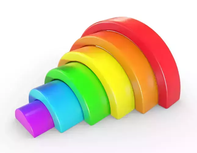 Arcoiris didactico - Didactic Rainbow 3D print model
