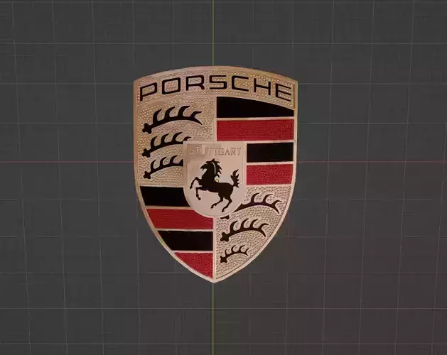 PORSCHE Badge 1980s style