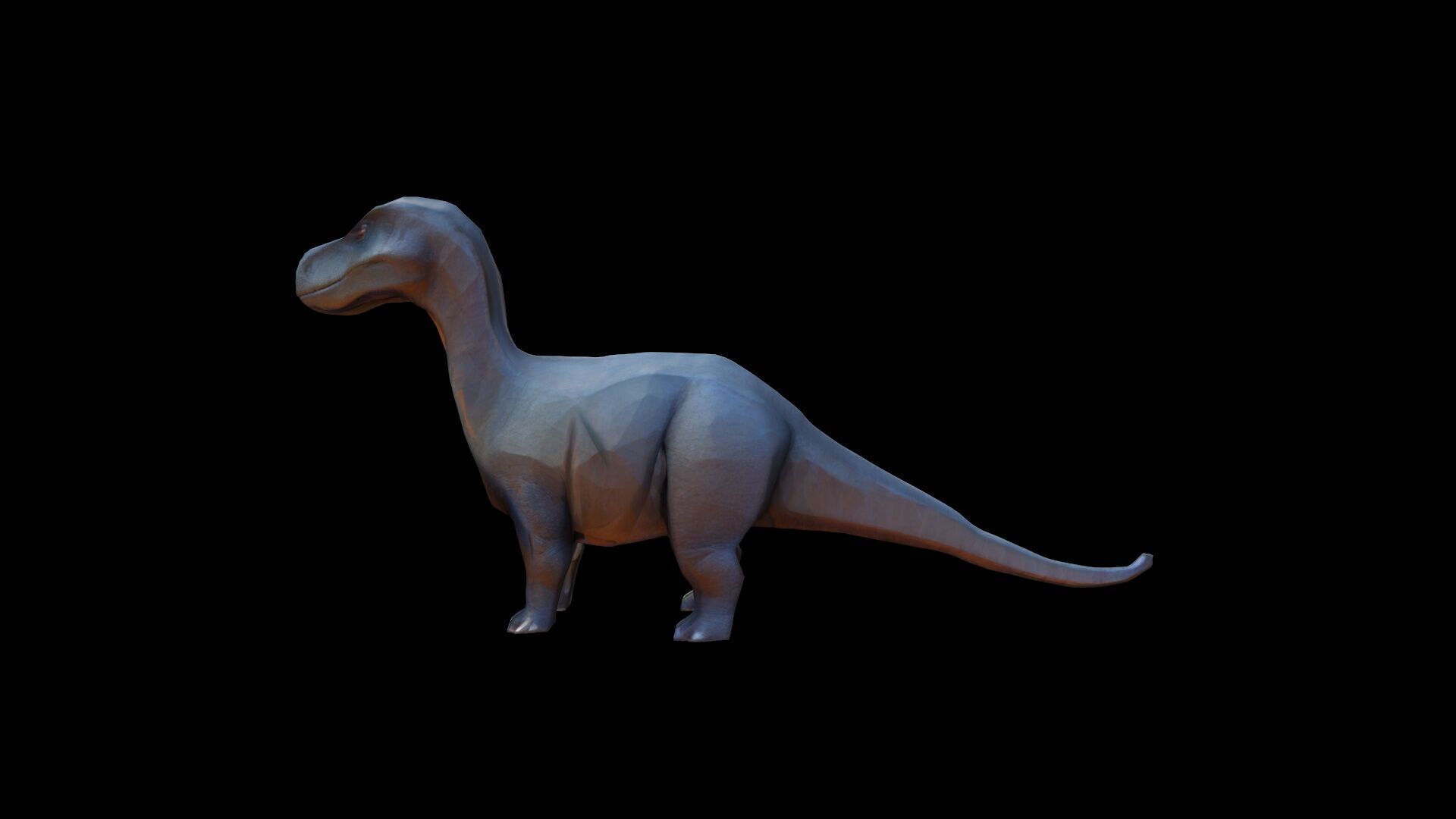 Apatosaurus Was A Sauropod Dinosaur High Render 3D model_5