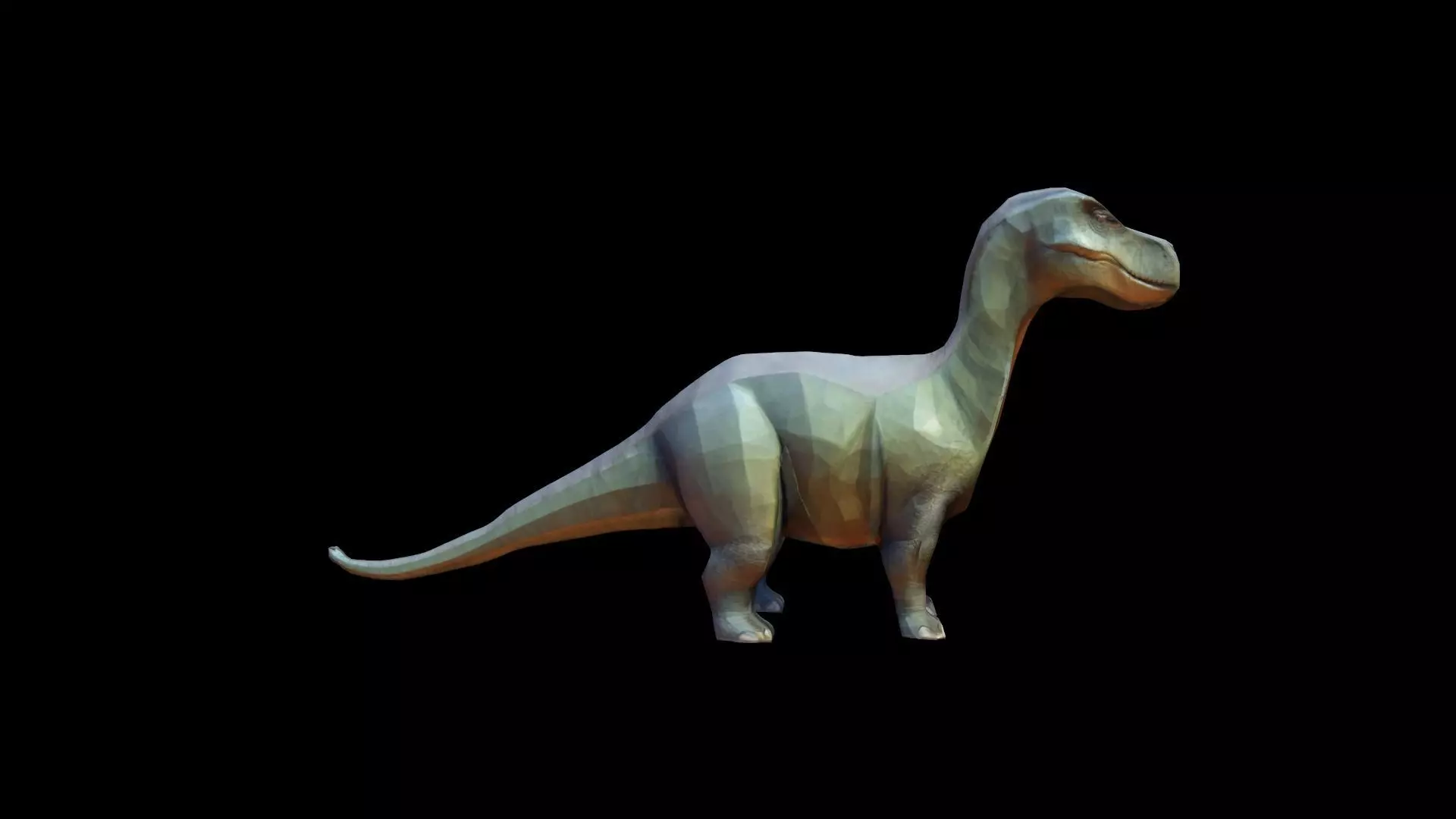 Apatosaurus Was A Sauropod Dinosaur High Render 3D model_0