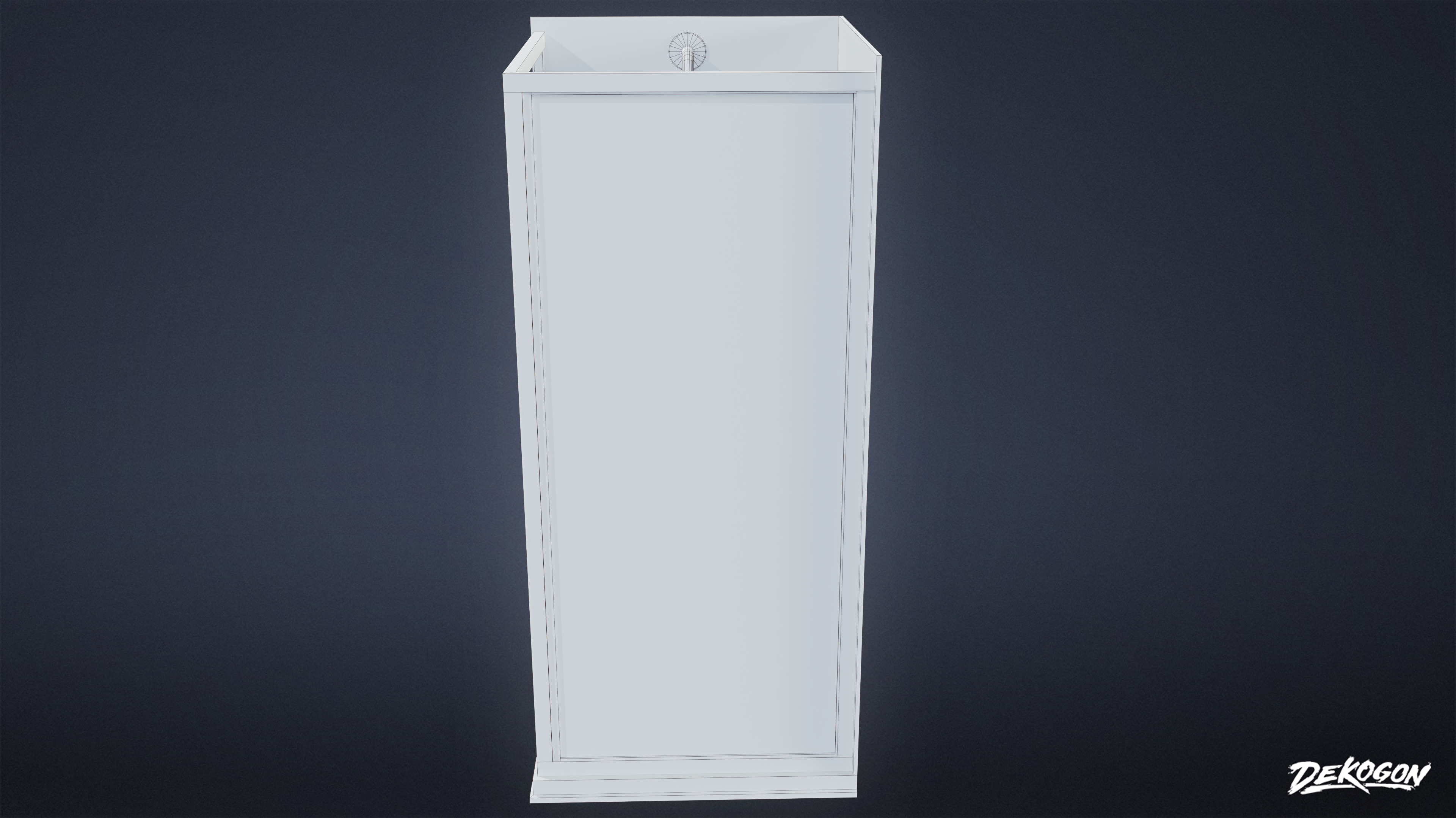 SUBURBS - Shower 08 - LOW POLY AND NANITE Low-poly 3D model_8