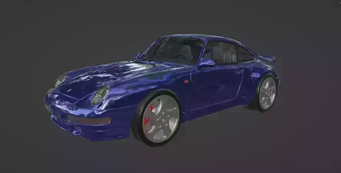 Porsche 993 Turbo 3D print model