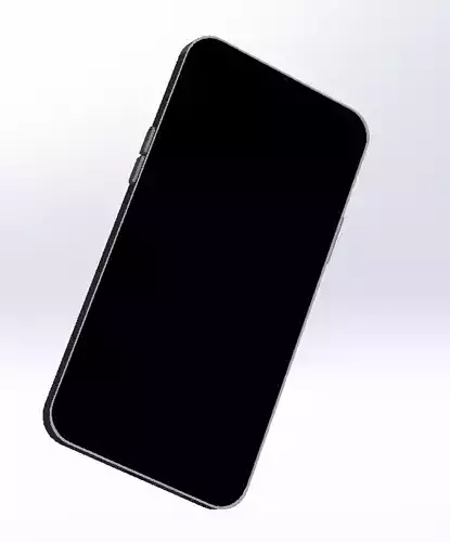 modern mobile phone 3d model