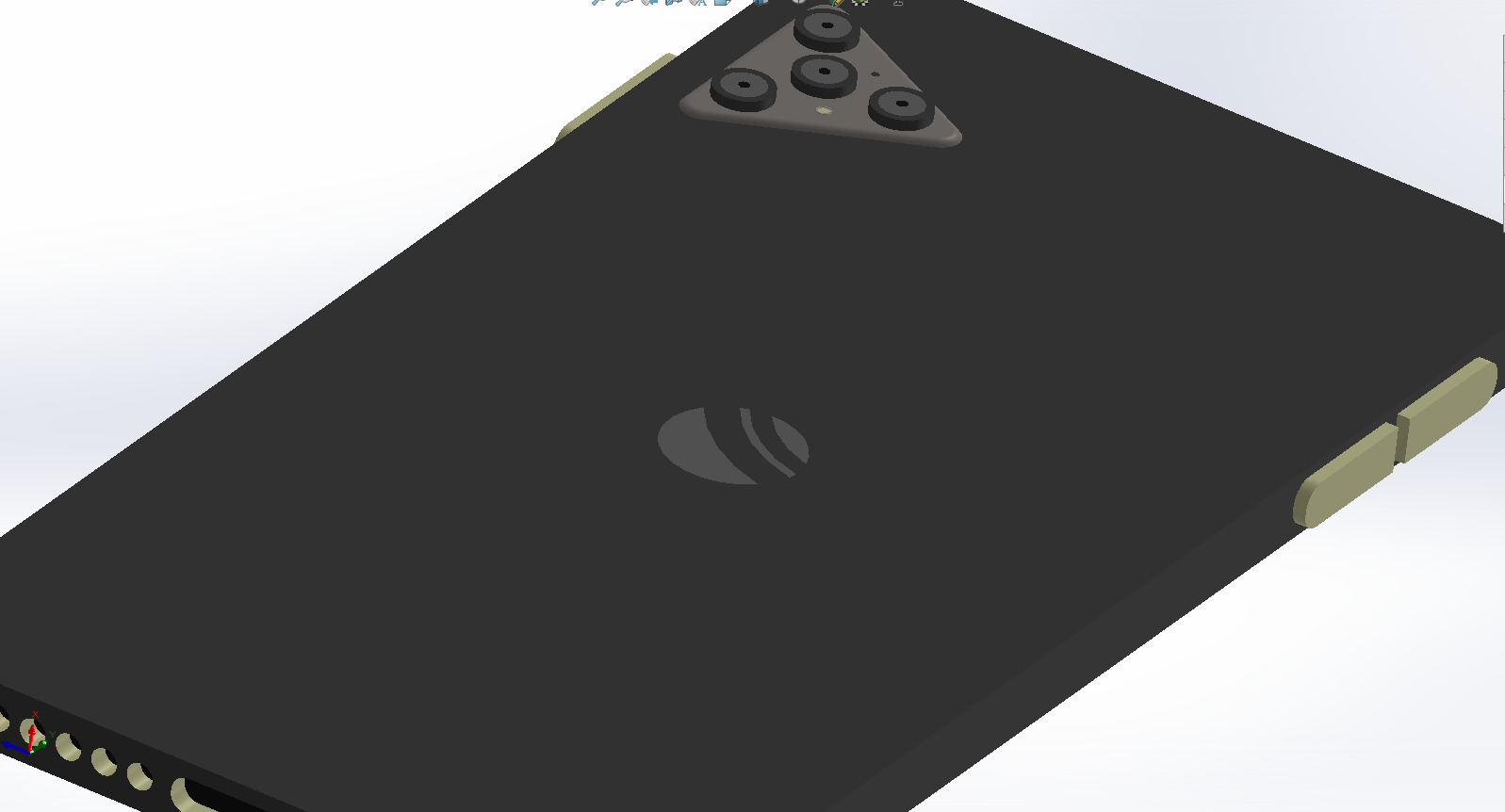 modern mobile phone 3d model 3D print model_5