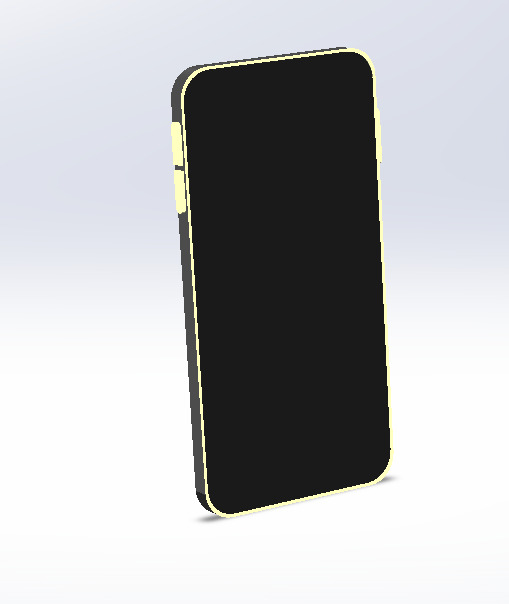 modern mobile phone 3d model 3D print model_6