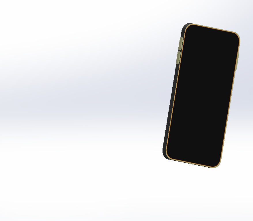 modern mobile phone 3d model 3D print model_1