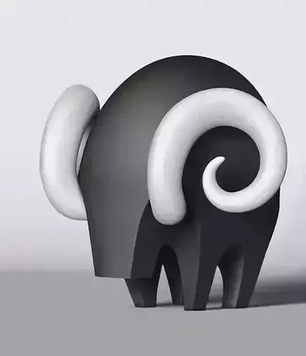 Goat Creature Figure Fan Art Toy