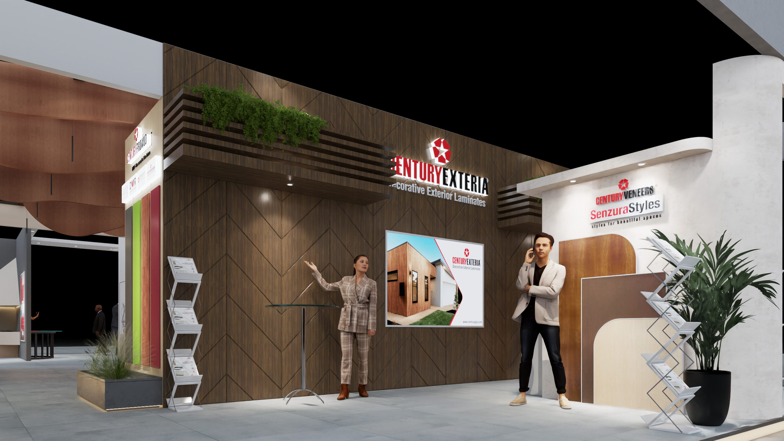 Exhibition Stand 20x15 4Sides D1V1 3D model 3D model_30