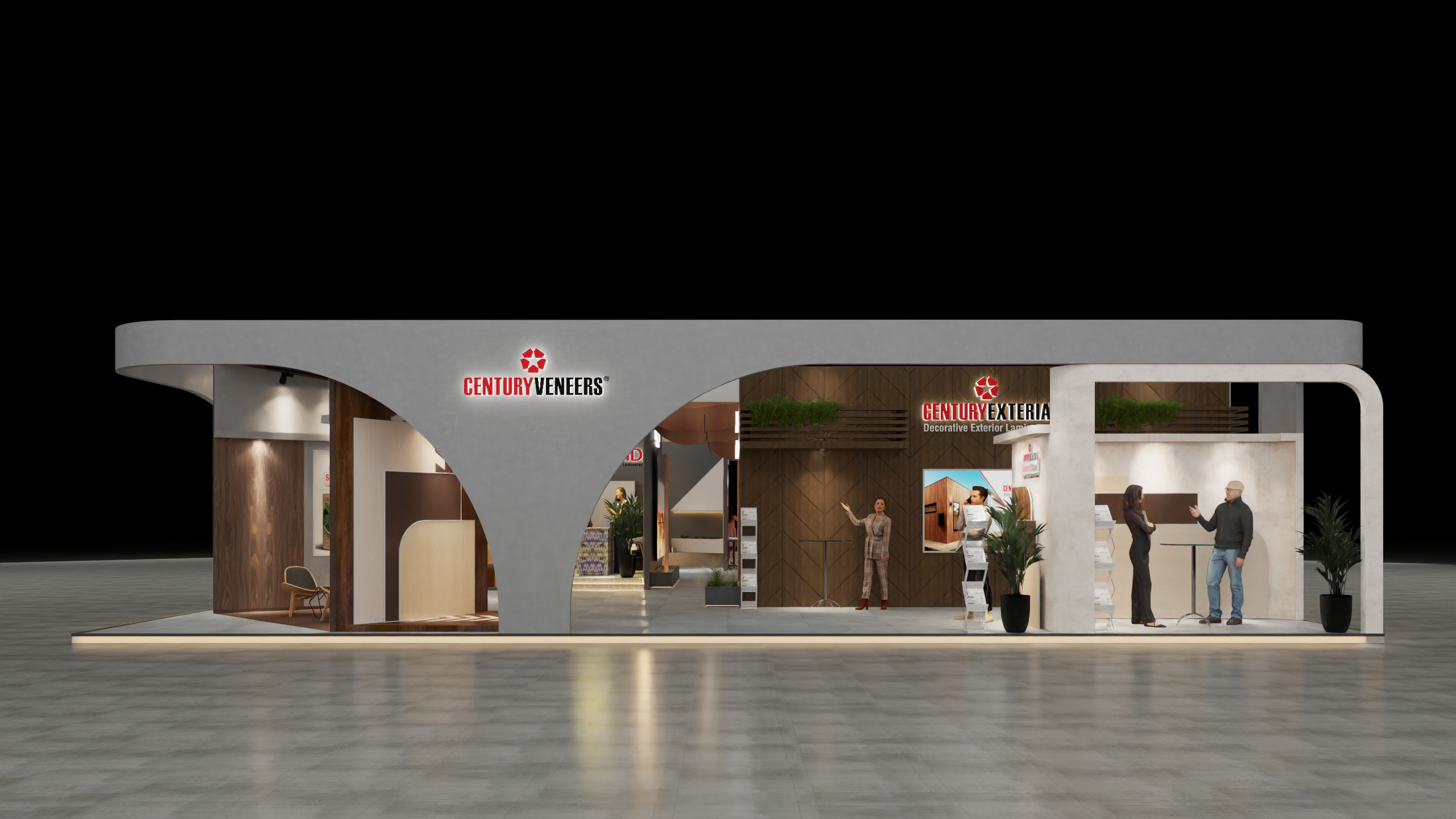 Exhibition Stand 20x15 4Sides D1V1 3D model 3D model_7