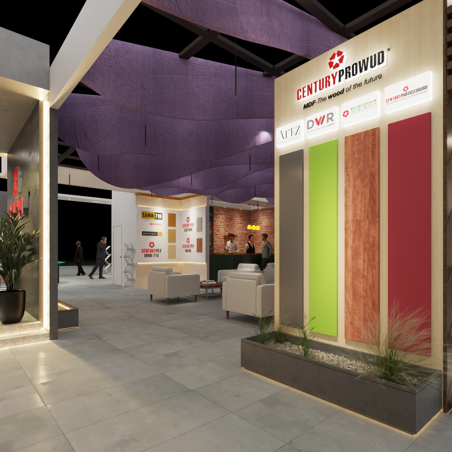 Exhibition Stand 20x15 4Sides D1V1 3D model 3D model_37