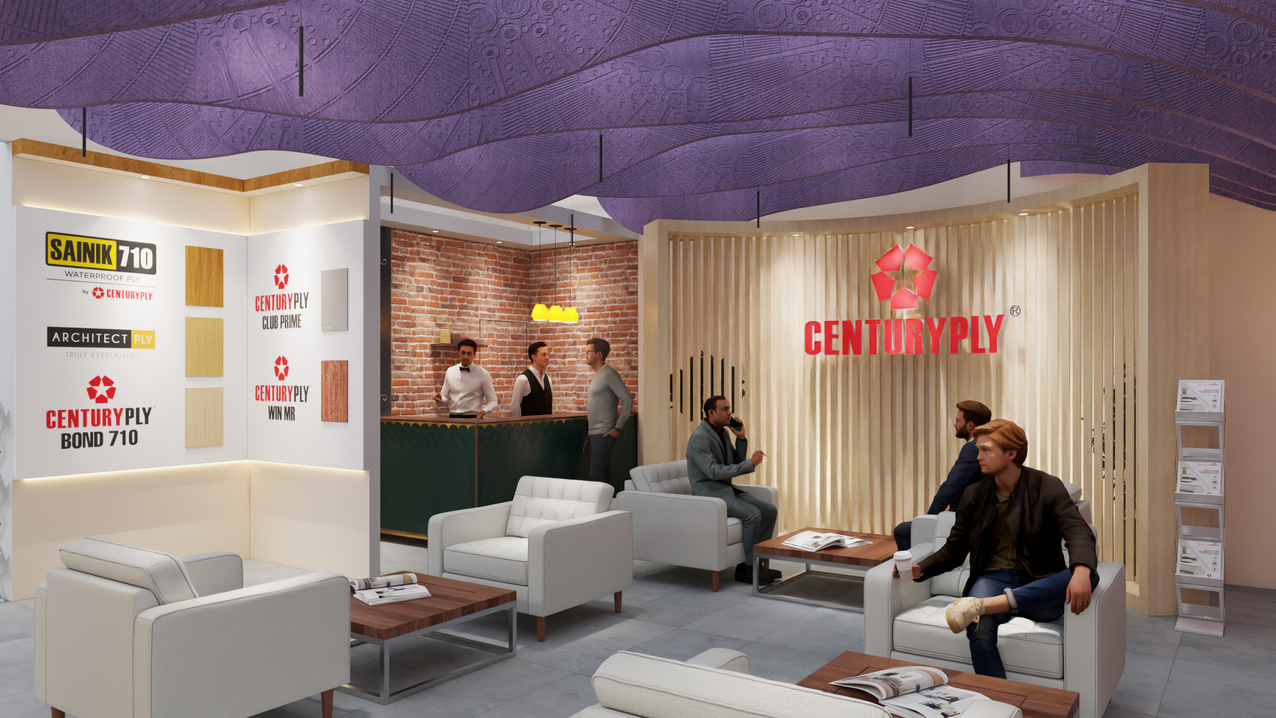 Exhibition Stand 20x15 4Sides D1V1 3D model 3D model_40