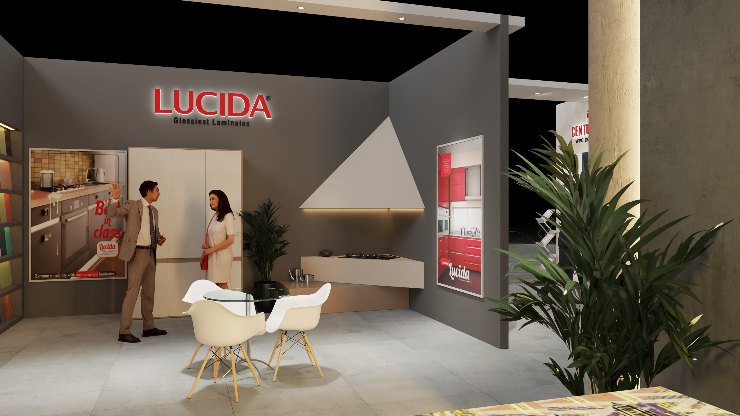 Exhibition Stand 20x15 4Sides D1V1 3D model 3D model_24