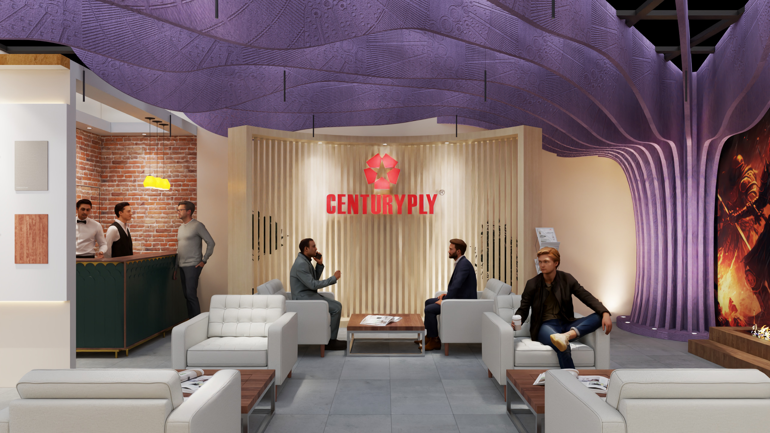 Exhibition Stand 20x15 4Sides D1V1 3D model 3D model_43