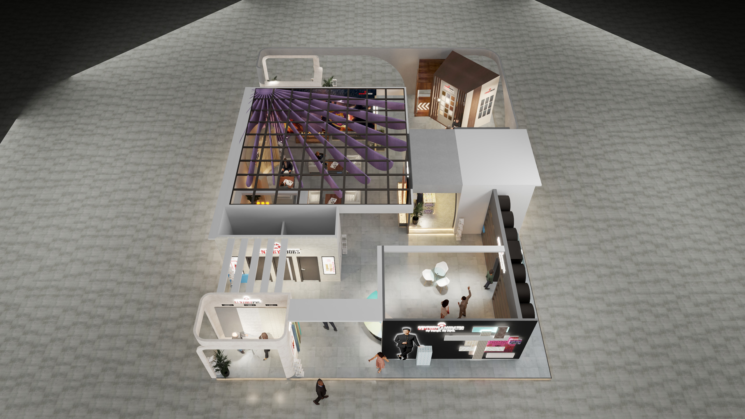 Exhibition Stand 20x15 4Sides D1V1 3D model 3D model_13