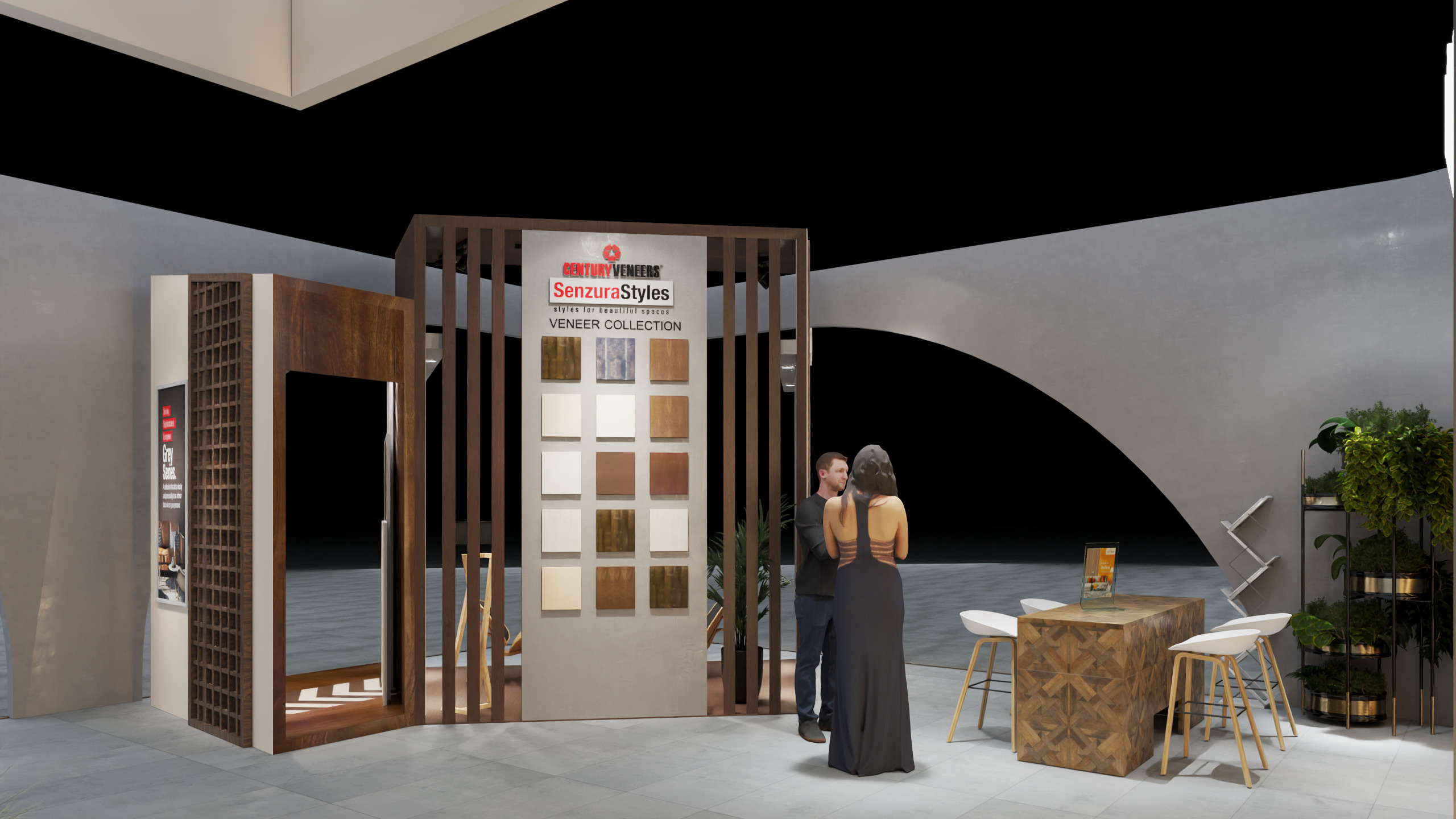 Exhibition Stand 20x15 4Sides D1V1 3D model 3D model_19