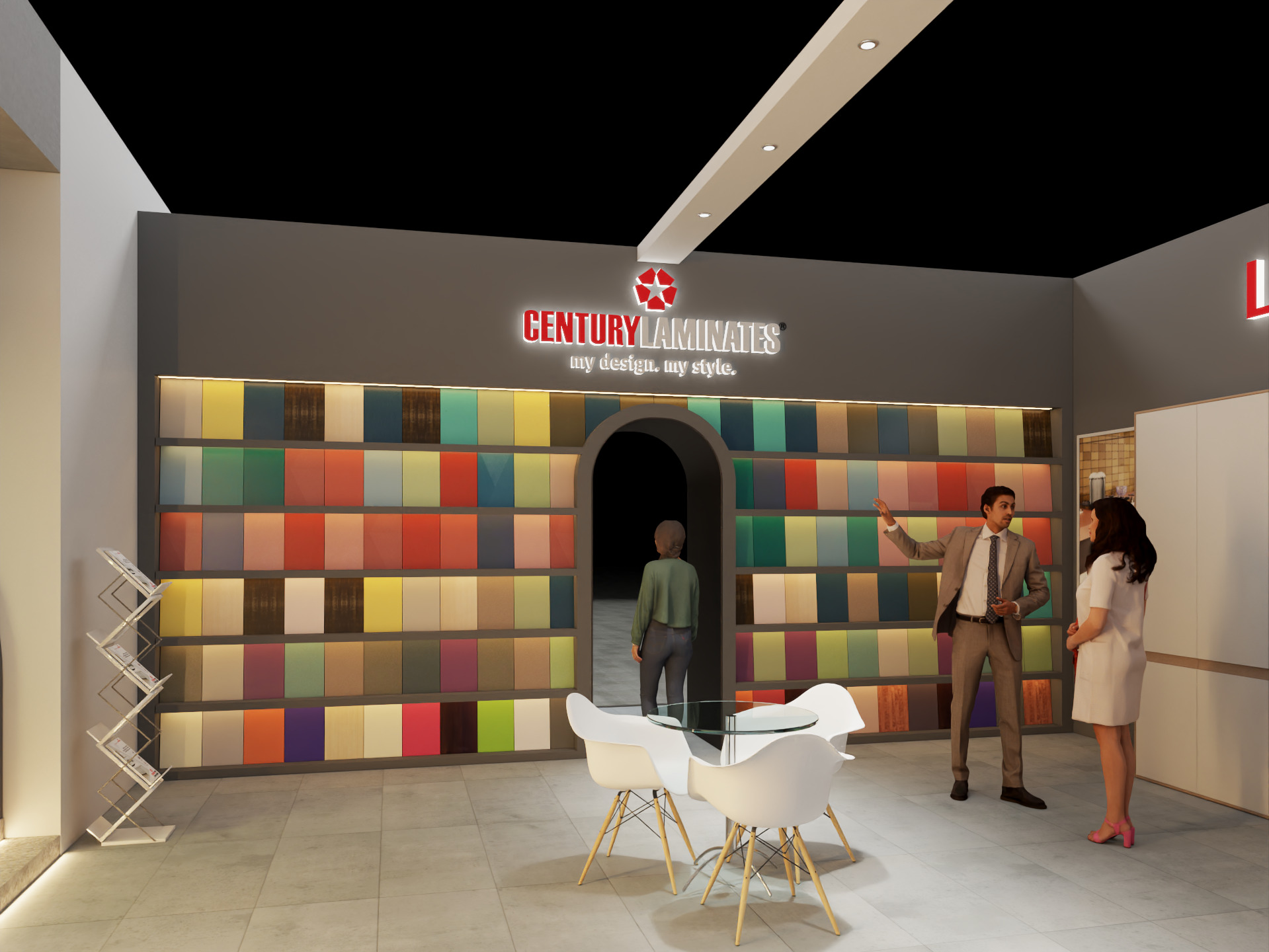 Exhibition Stand 20x15 4Sides D1V1 3D model 3D model_20