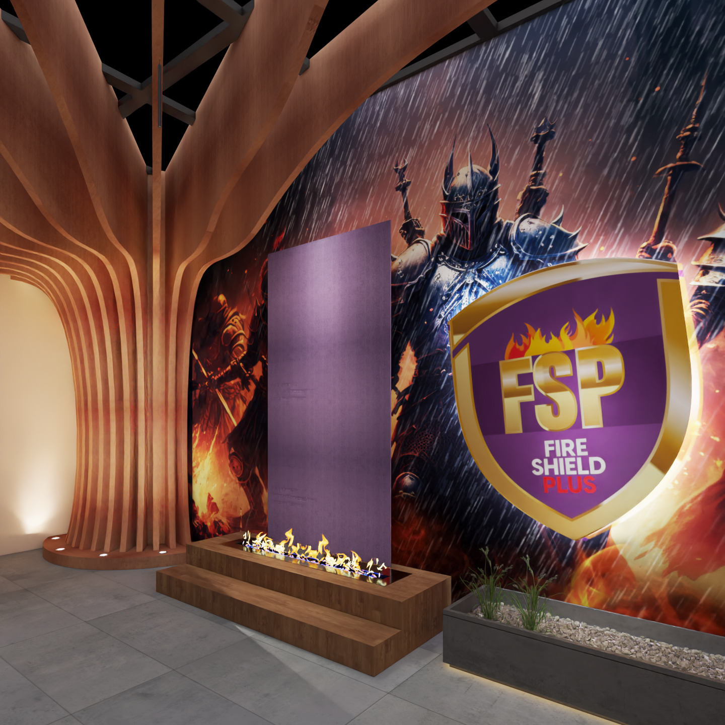 Exhibition Stand 20x15 4Sides D1V1 3D model 3D model_23