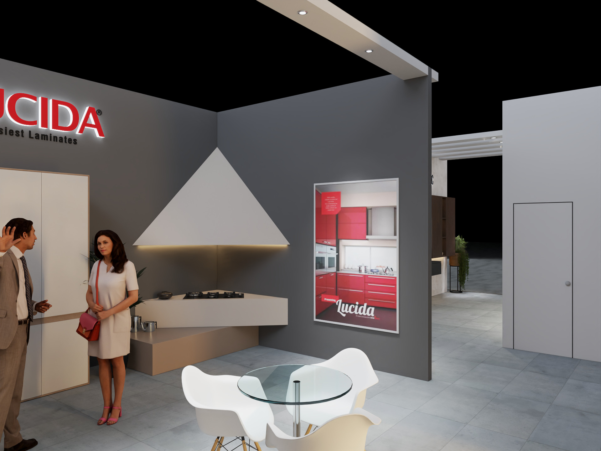 Exhibition Stand 20x15 4Sides D1V1 3D model 3D model_28