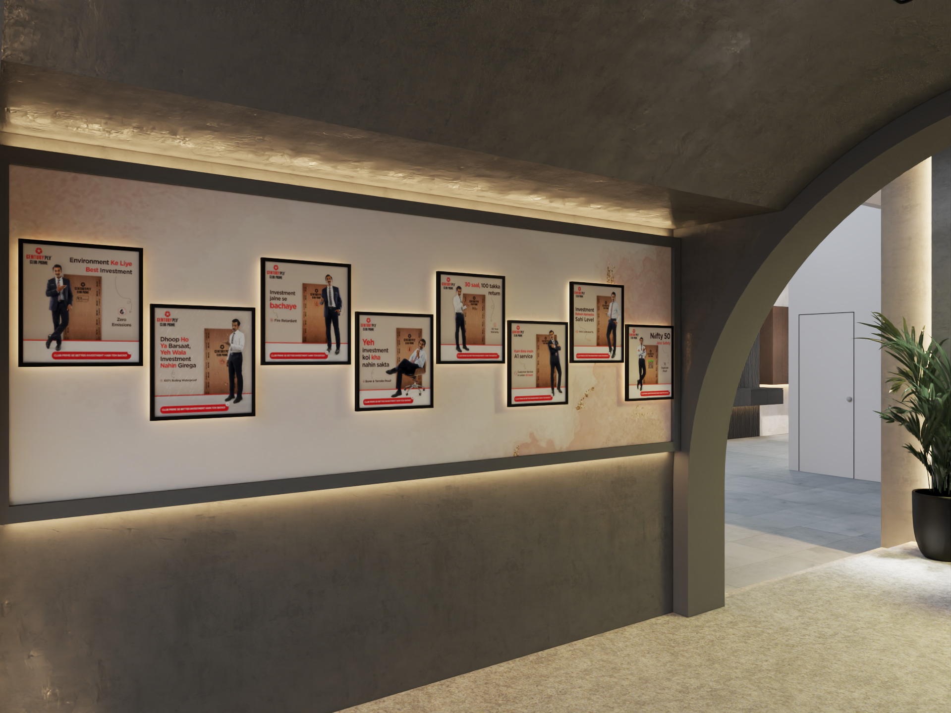 Exhibition Stand 20x15 4Sides D1V1 3D model 3D model_27