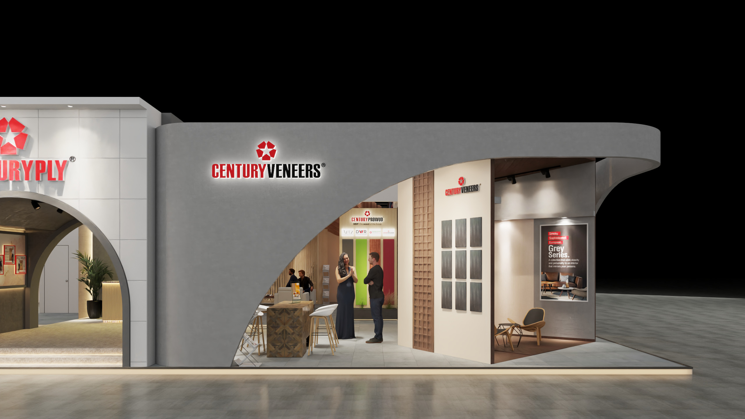 Exhibition Stand 20x15 4Sides D1V1 3D model 3D model_3