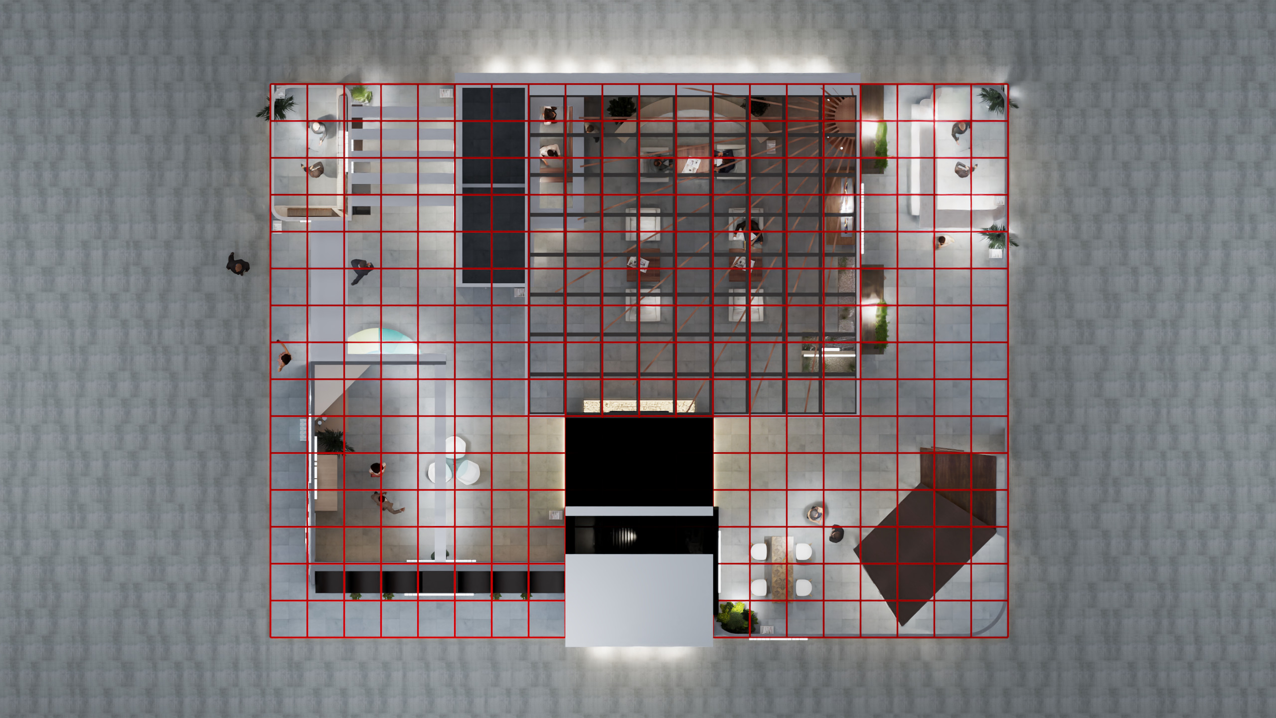 Exhibition Stand 20x15 4Sides D1V1 3D model 3D model_44