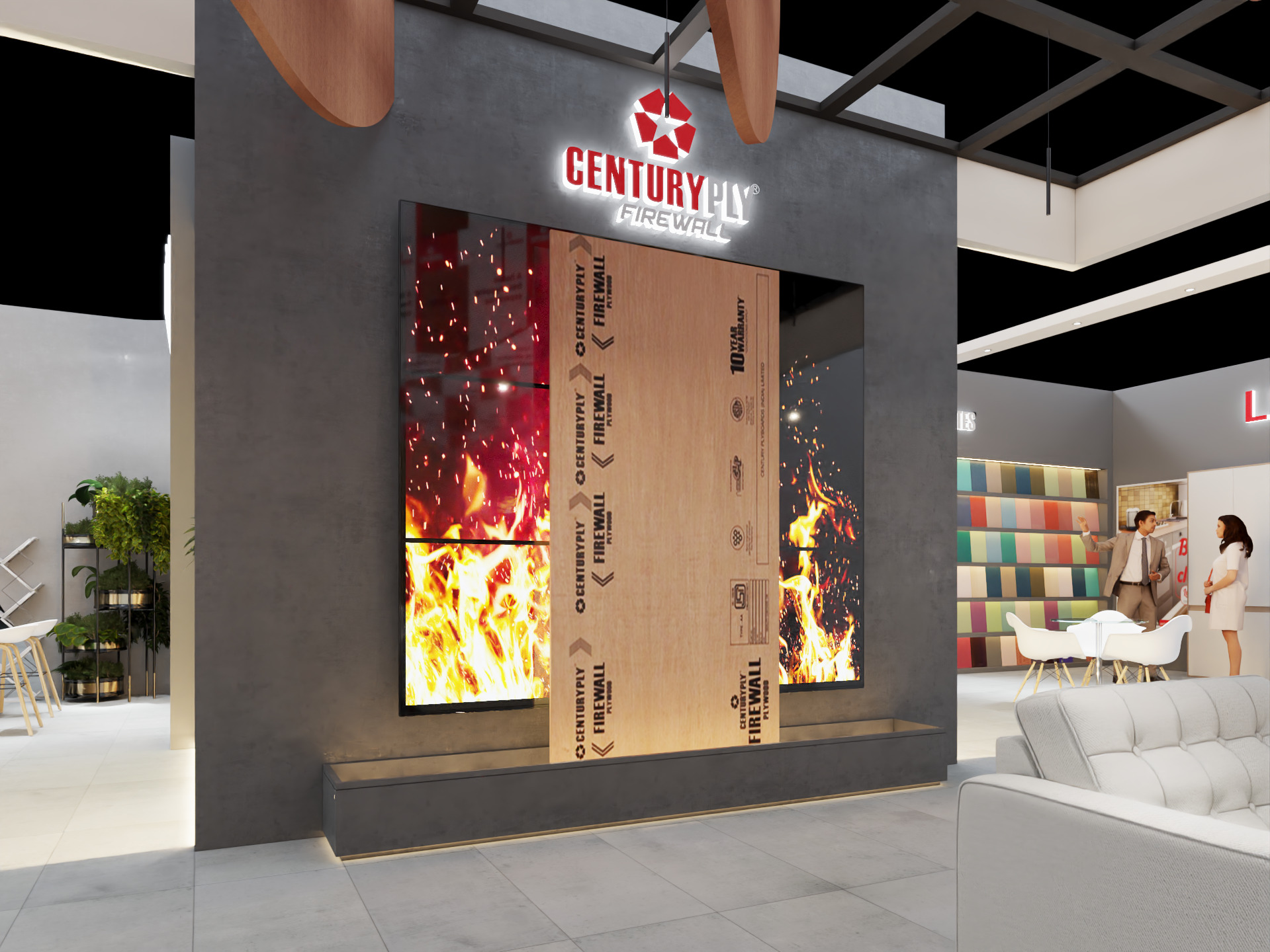 Exhibition Stand 20x15 4Sides D1V1 3D model 3D model_32