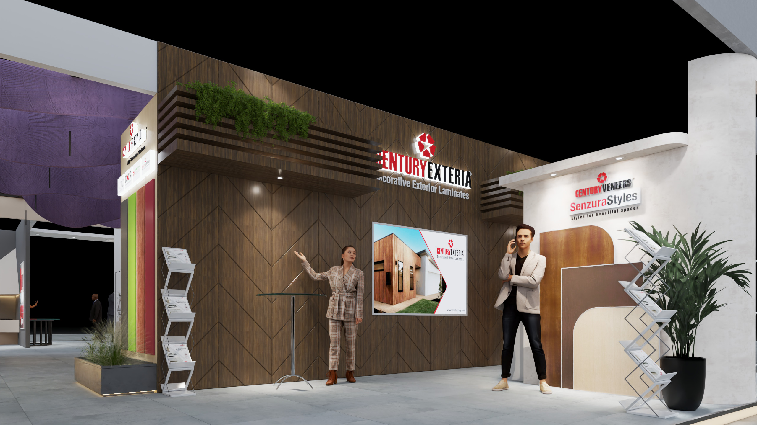 Exhibition Stand 20x15 4Sides D1V1 3D model 3D model_38