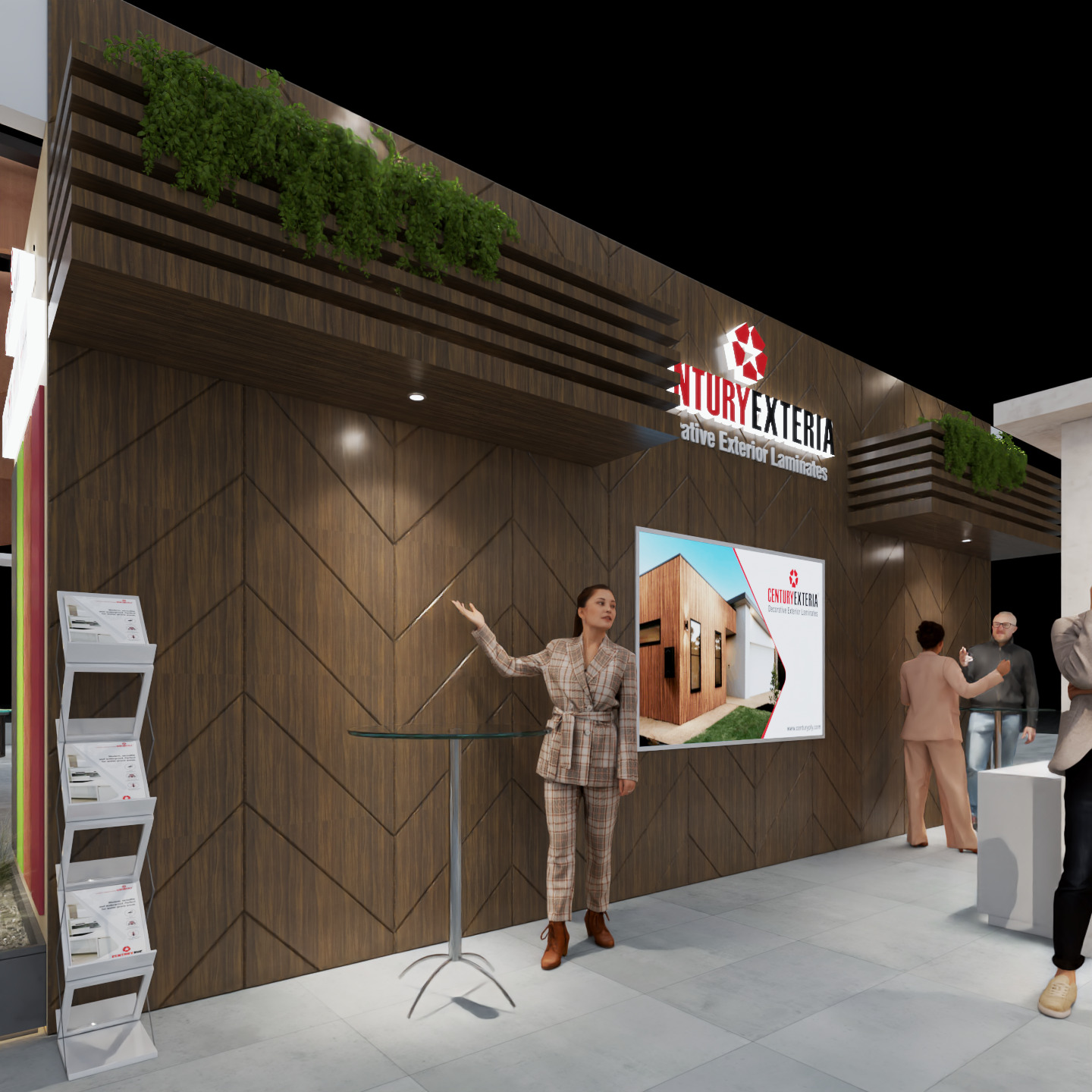 Exhibition Stand 20x15 4Sides D1V1 3D model 3D model_8