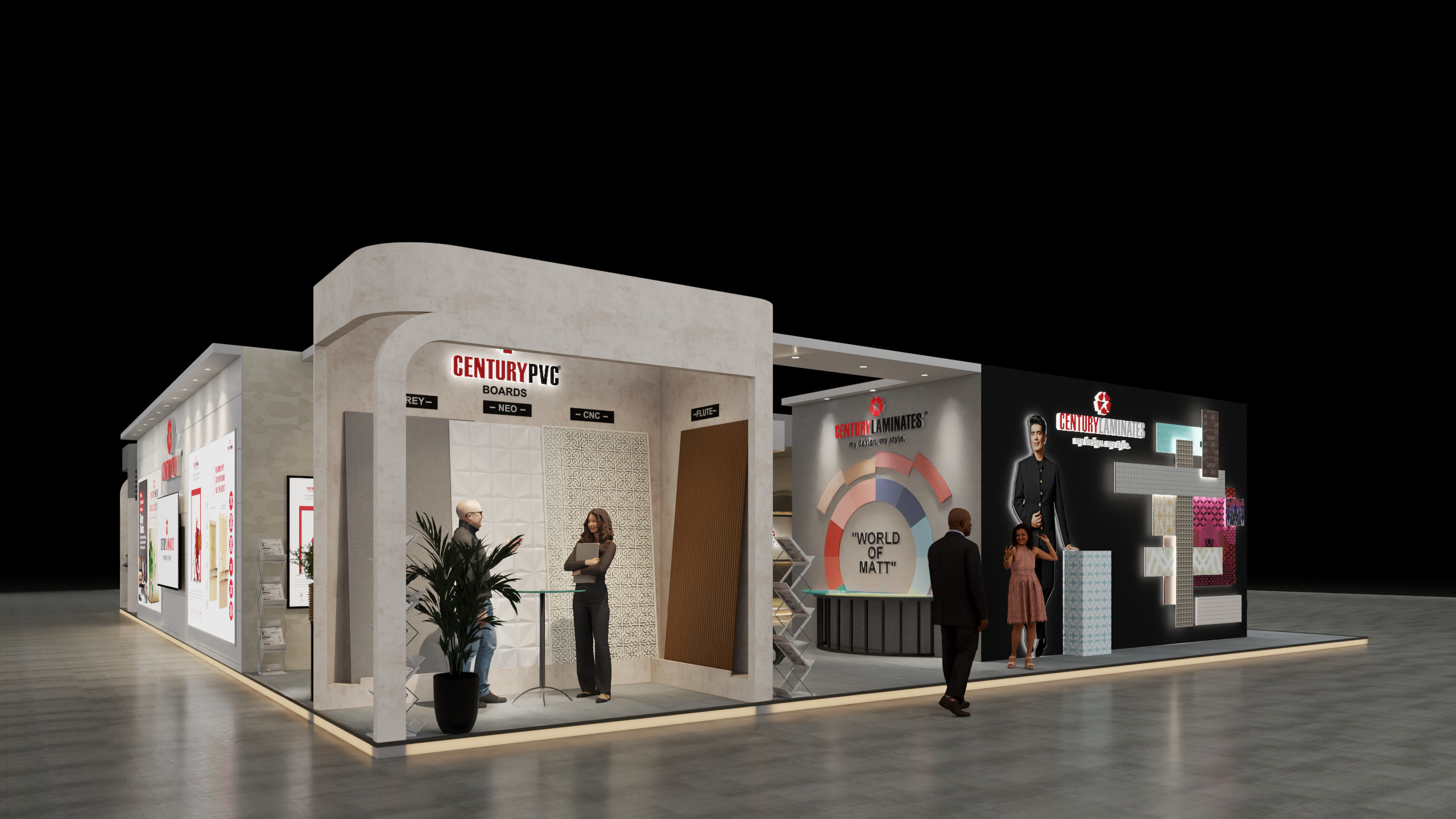 Exhibition Stand 20x15 4Sides D1V1 3D model 3D model_18