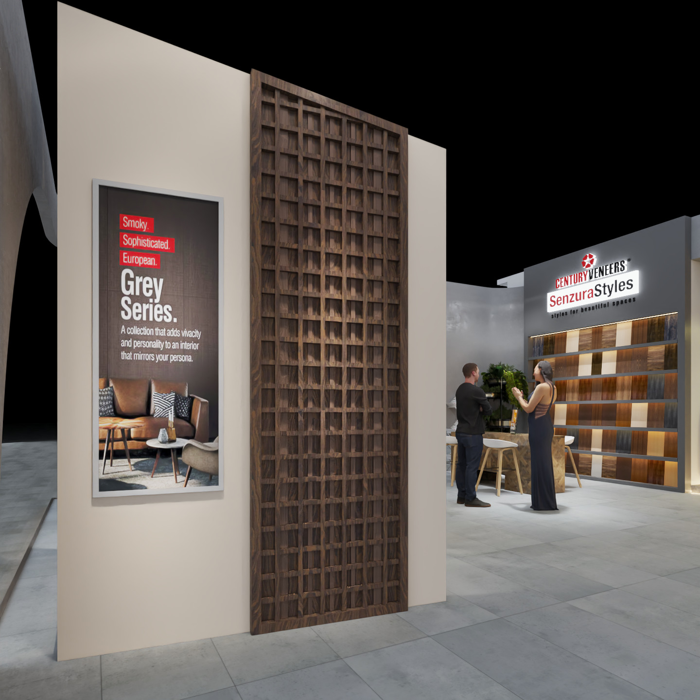 Exhibition Stand 20x15 4Sides D1V1 3D model 3D model_31