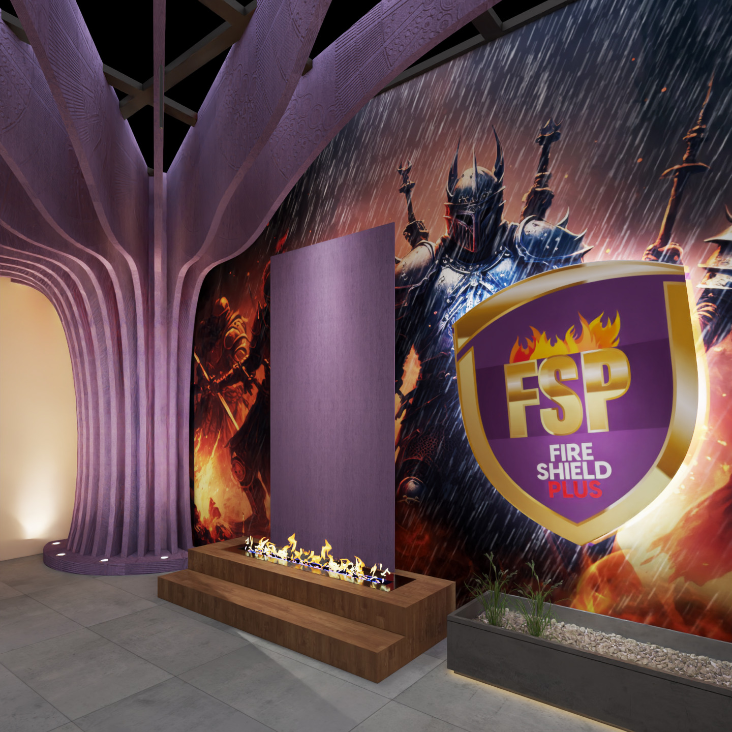 Exhibition Stand 20x15 4Sides D1V1 3D model 3D model_42