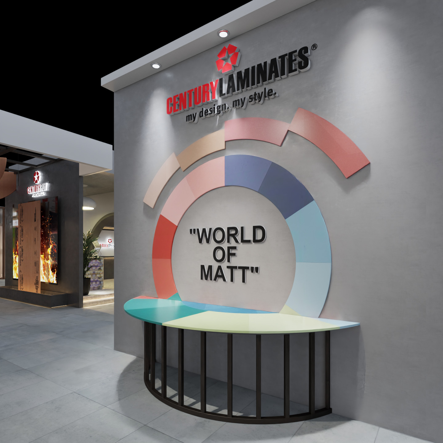 Exhibition Stand 20x15 4Sides D1V1 3D model 3D model_29