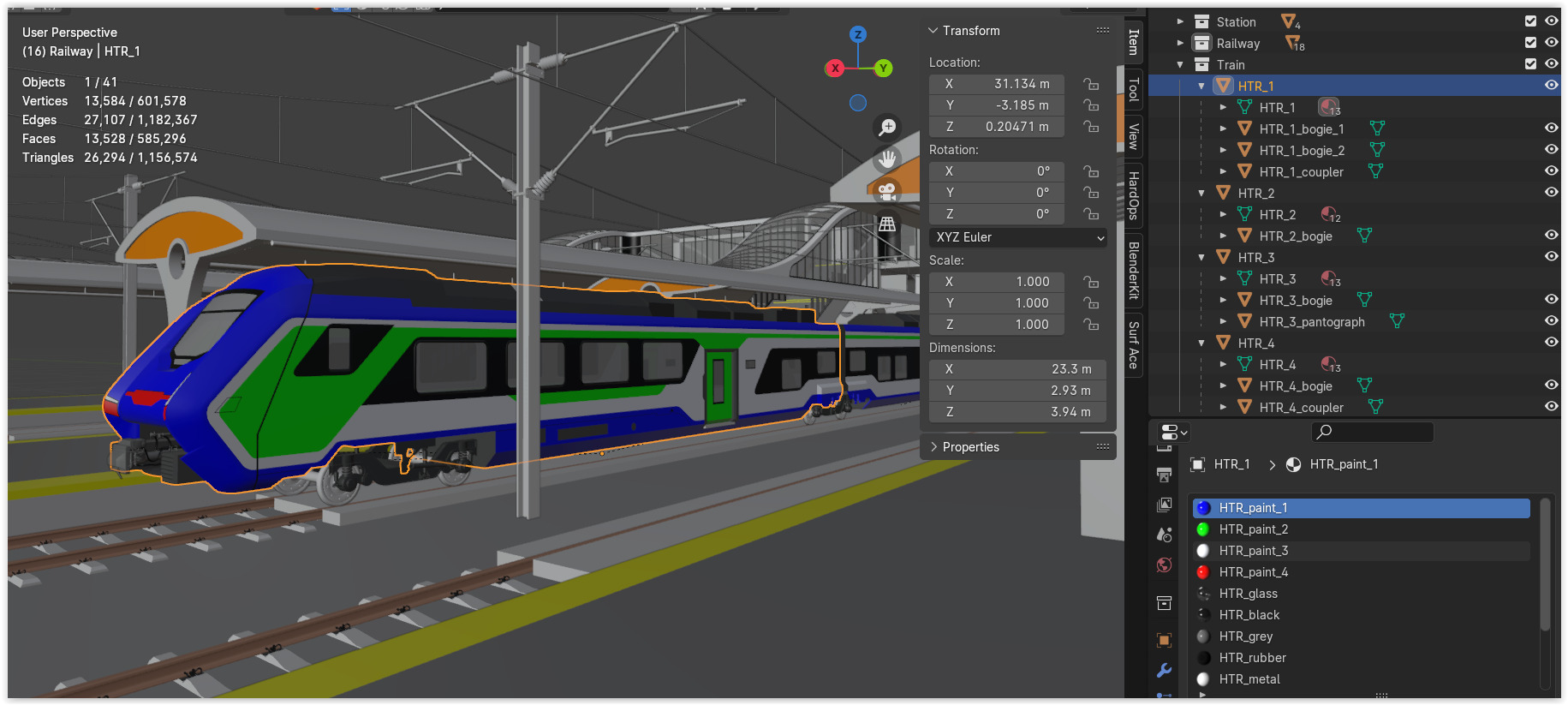Station with Hitachi HTR 412 II 3D model_11