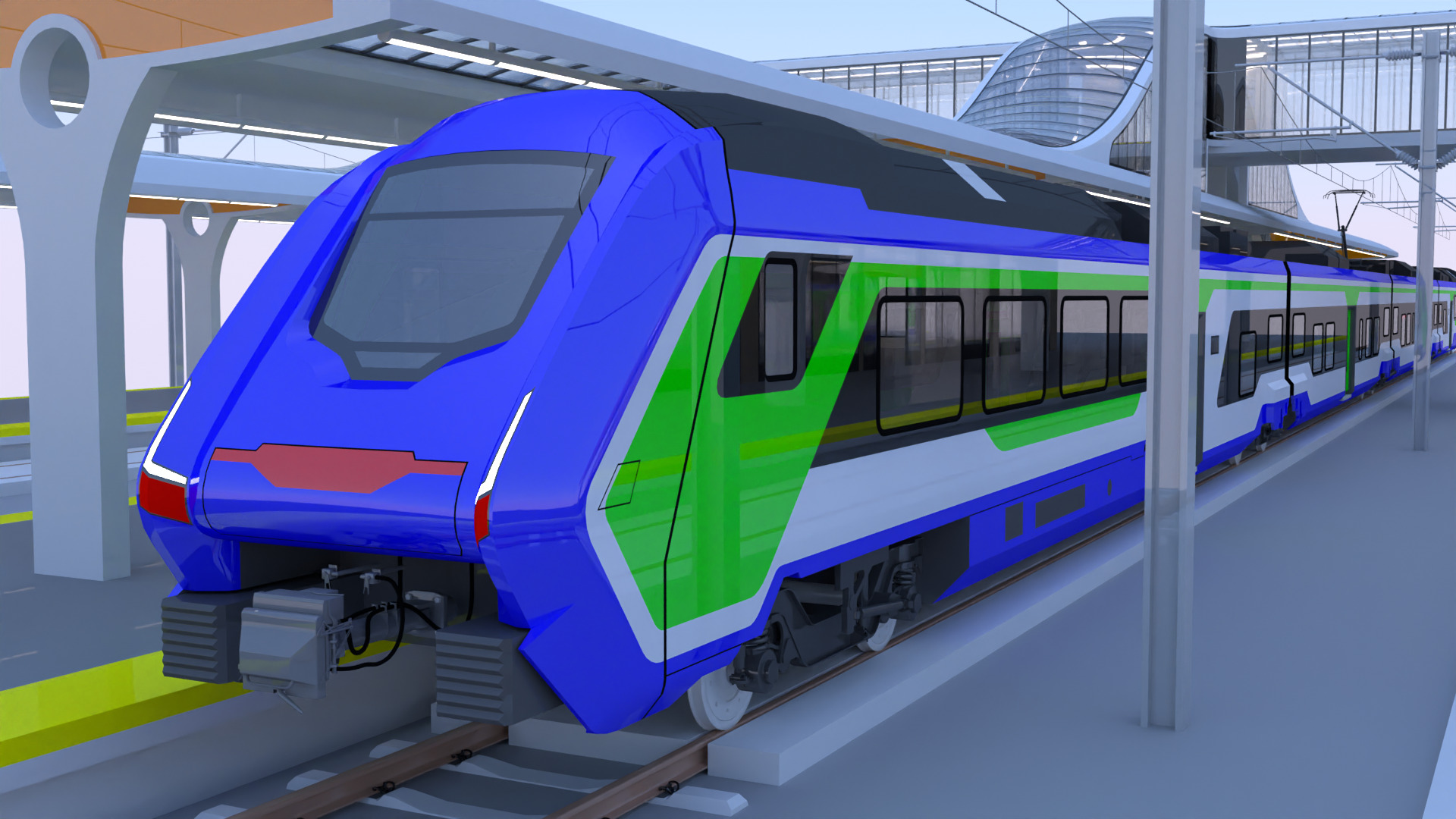 Station with Hitachi HTR 412 II 3D model_2