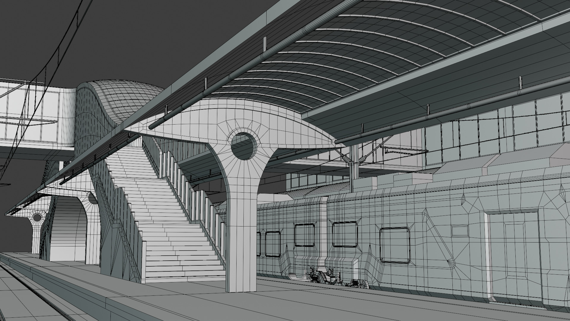 Station with Hitachi HTR 412 II 3D model_5