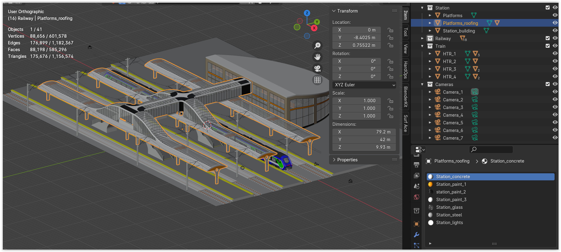 Station with Hitachi HTR 412 II 3D model_10