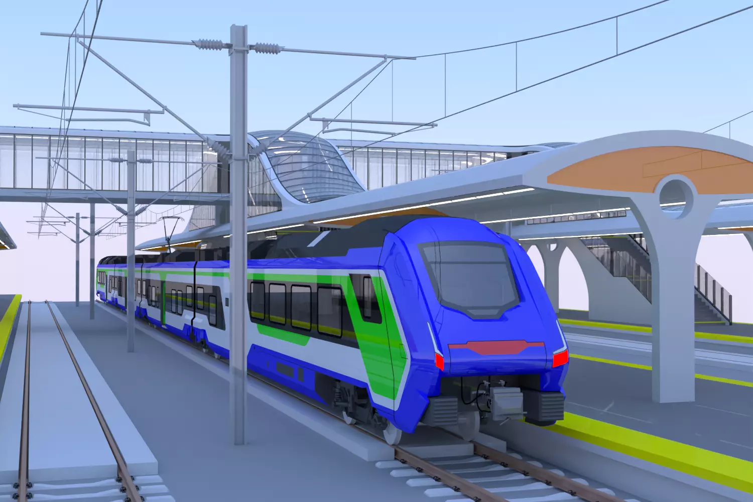 Station with Hitachi HTR 412 II 3D model_0