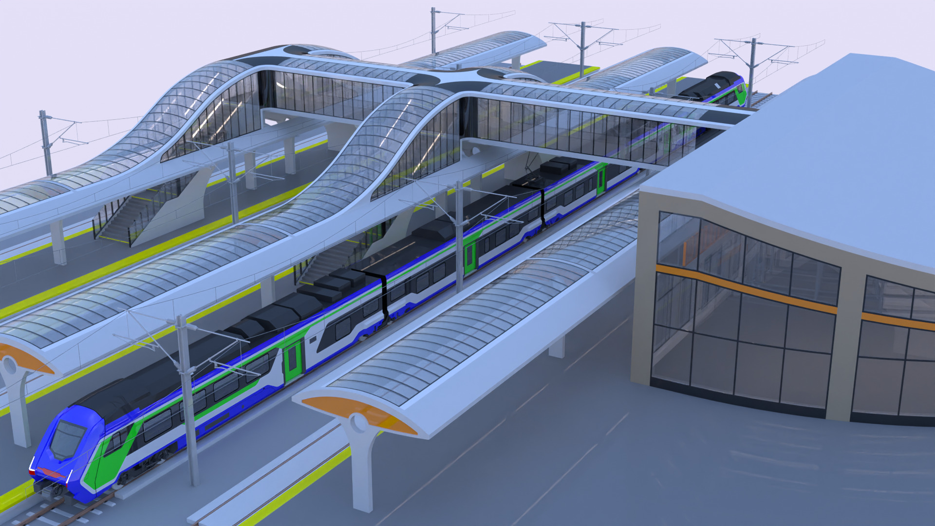 Station with Hitachi HTR 412 II 3D model_7