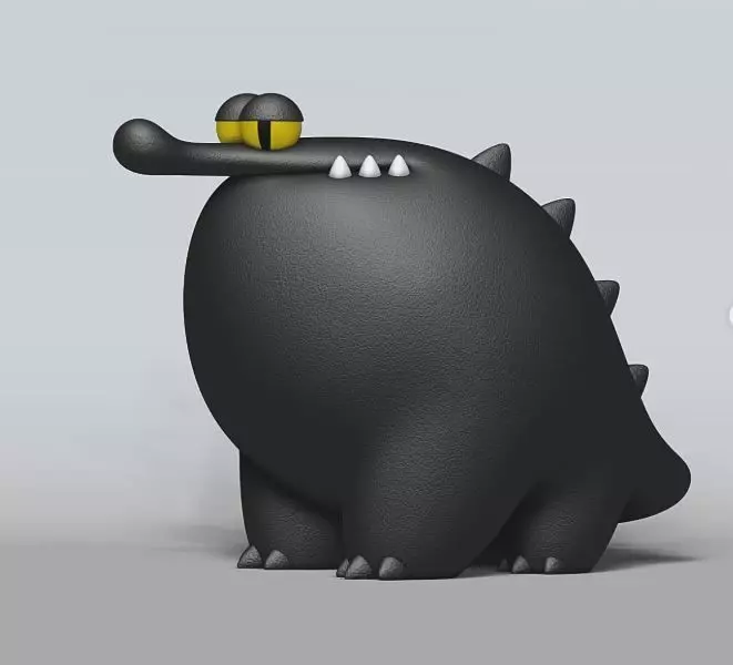 Crocodile Alligator Creature Figure Fan Art Toy 3D print model