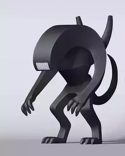 Xenomorph Creature Figure Fan Art Toy 