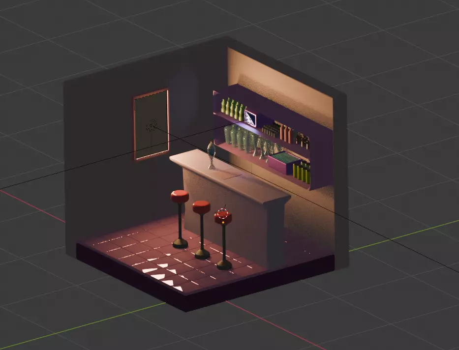 Onisu Bar Free 3D model_0