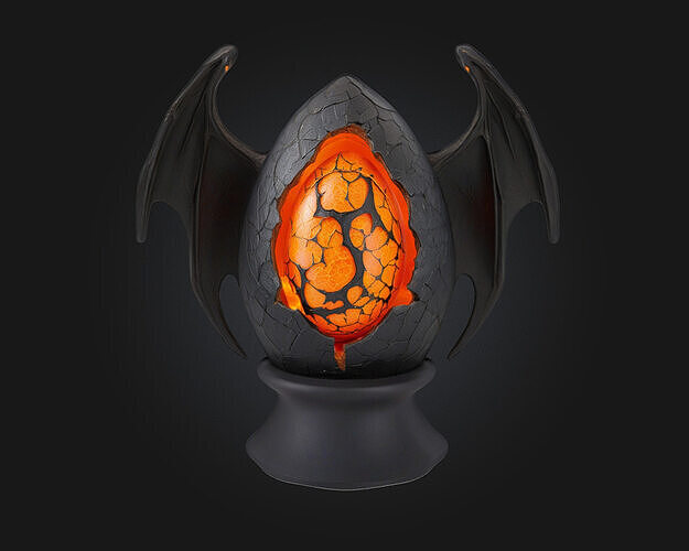 Inferno Egg of Shadows 3D model
