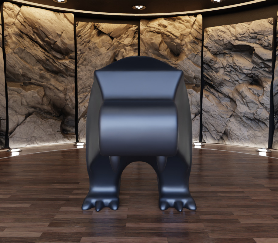 Tyrannosaurus Rex Creature Figure Art Toy 3D print model_1