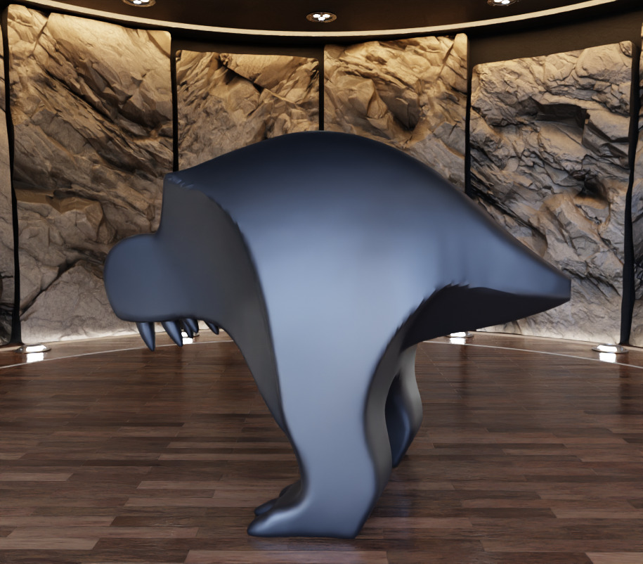 Tyrannosaurus Rex Creature Figure Art Toy 3D print model_10