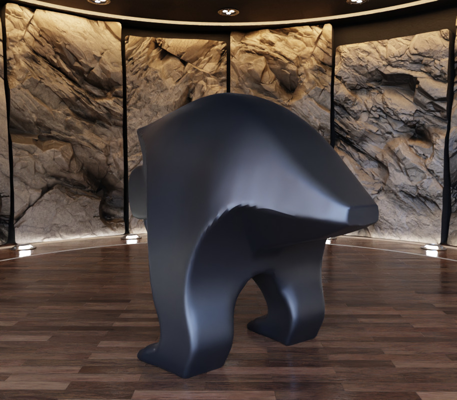 Tyrannosaurus Rex Creature Figure Art Toy 3D print model_9