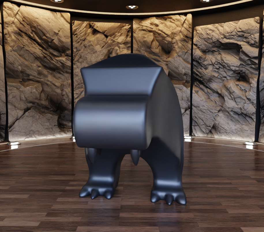 Tyrannosaurus Rex Creature Figure Art Toy 3D print model_14