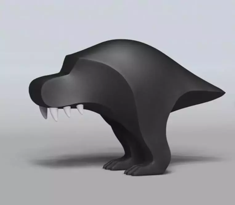 Tyrannosaurus Rex Creature Figure Art Toy 3D print model_0