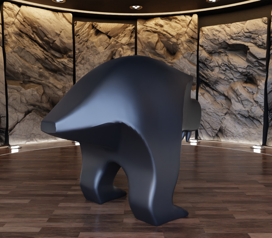 Tyrannosaurus Rex Creature Figure Art Toy 3D print model_7