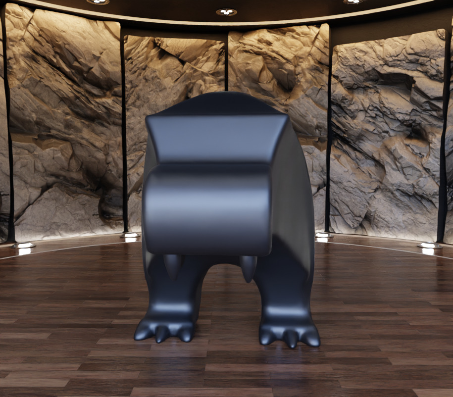 Tyrannosaurus Rex Creature Figure Art Toy 3D print model_15