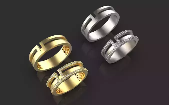 couple wedding band ring -6